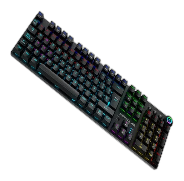 Teclado inalámbrico Primus Gaming PKS-094S 2.4 GHz ergonómico negro