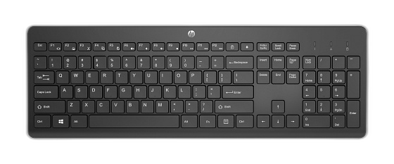 Teclado HP inalámbrico negro