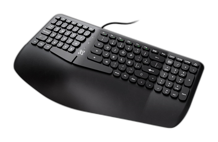 Teclado Klip Xtreme KBK-260S alámbrico ergonómico negro