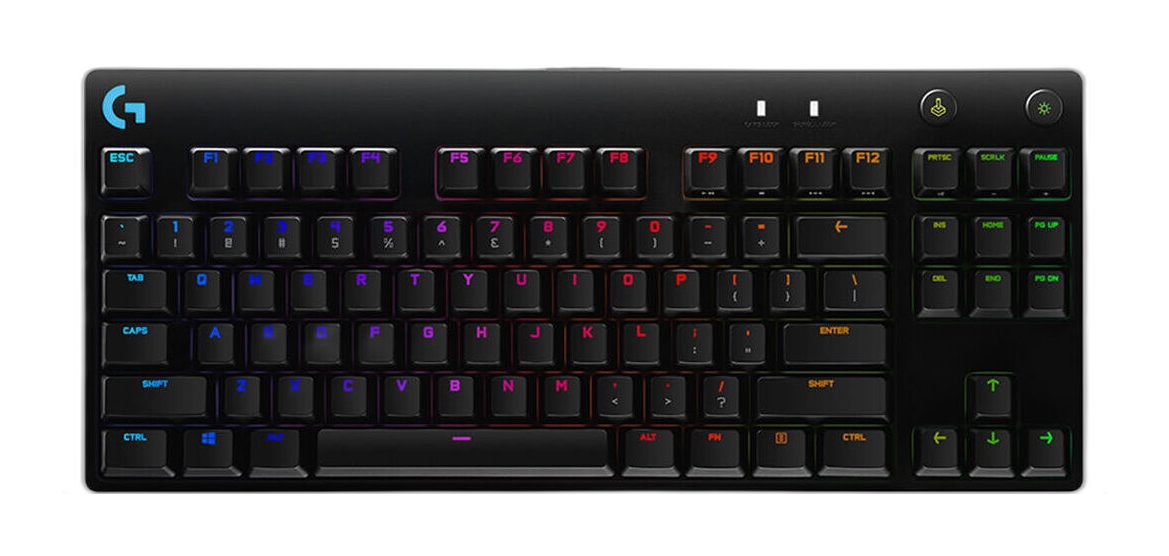 Teclado Logitech G Pro GX Blue Clicky negro