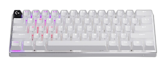 Teclado Logitech PRO X60 inalámbrico táctil blanco