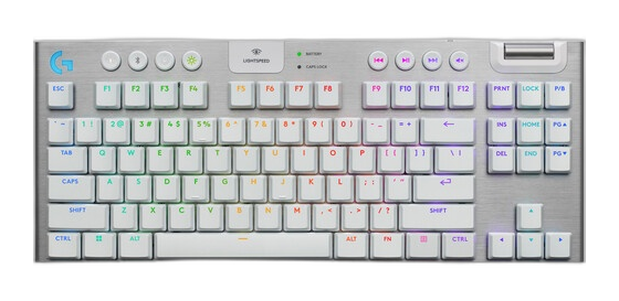 Teclado Logitech G915 X Lightspeed blanco