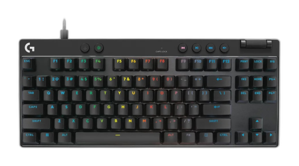 Teclado Logitech Pro X TKL negro alámbrico USB-C