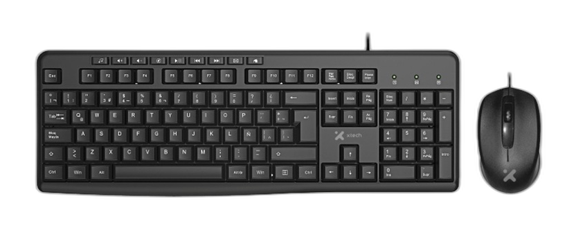 Teclado y mouse Xtech XTK-302S alámbrico