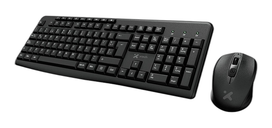 Teclado y ratón Xtech inalámbrico USB español
