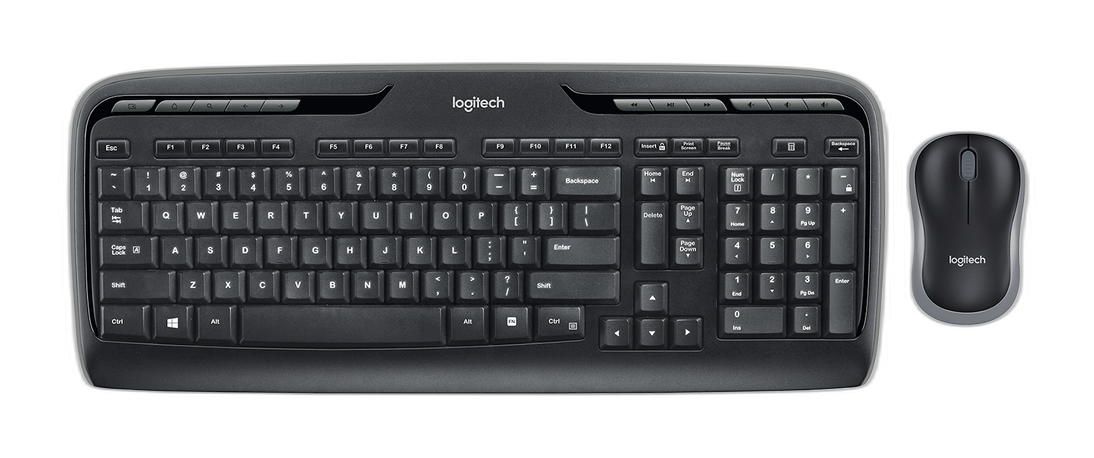 Logitech 920-002836 teclado Ratón incluido Oficina RF inalámbrico Inglés Negro