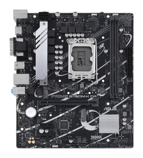 ASUS PRIME B760M-K D4 Intel B760 LGA 1700 micro ATX
