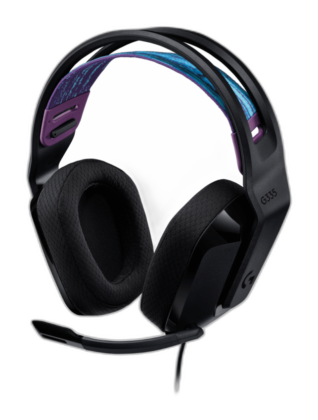 Auricular gaming Logitech G335 negro cableado 3.5mm
