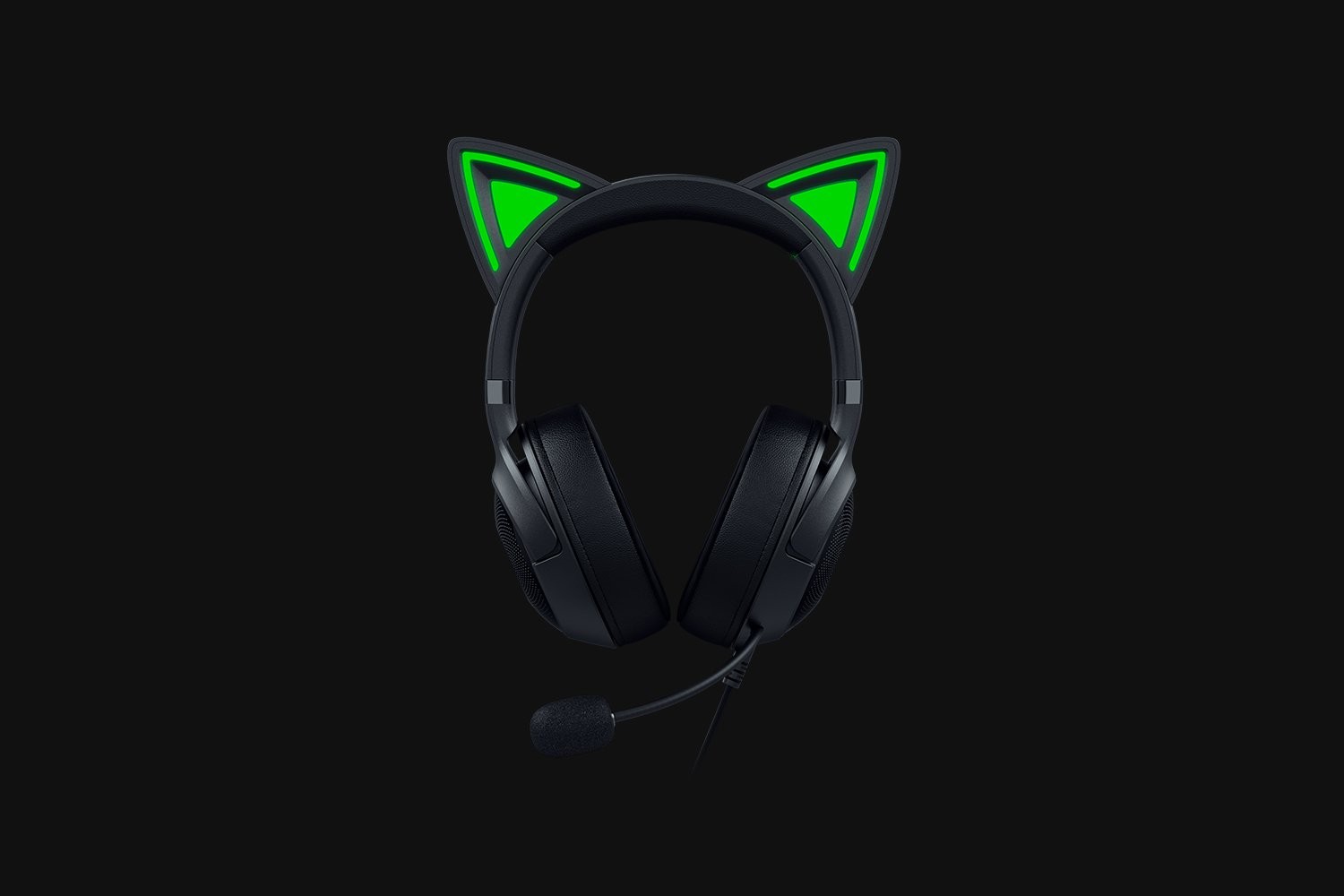 Auricular Razer Kraken Kitty V2 negro cableado