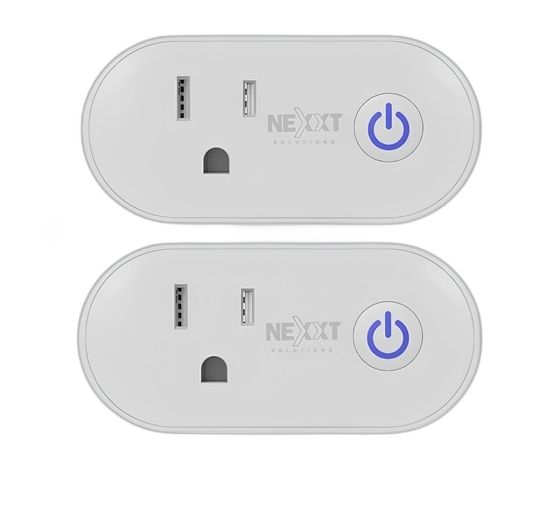 Enchufe inteligente Nexxt Solutions Home Smart plug Matter 2 pack