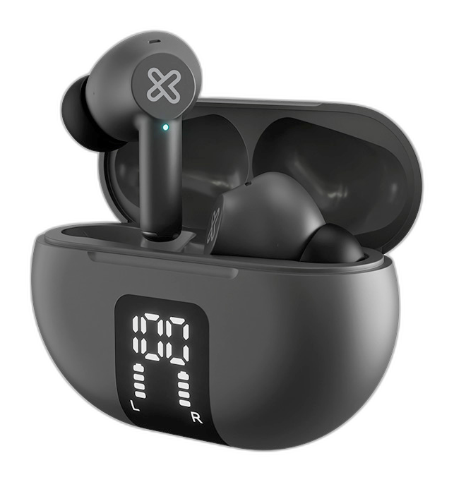 Auriculares Klip Xtreme KTE-755GR inalámbricos gris 22h con ANC