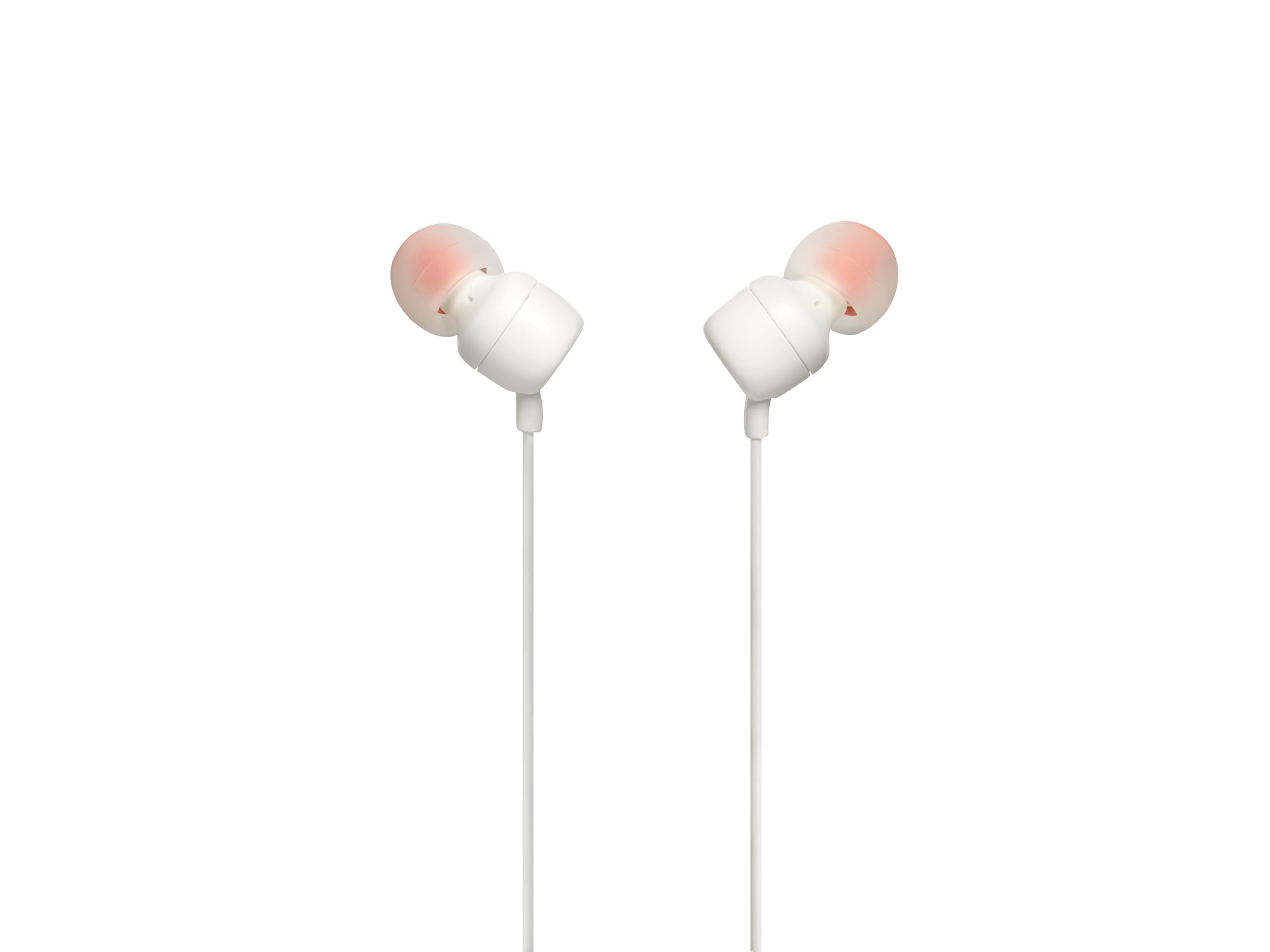 Auriculares JBL T110 alámbricos blanco