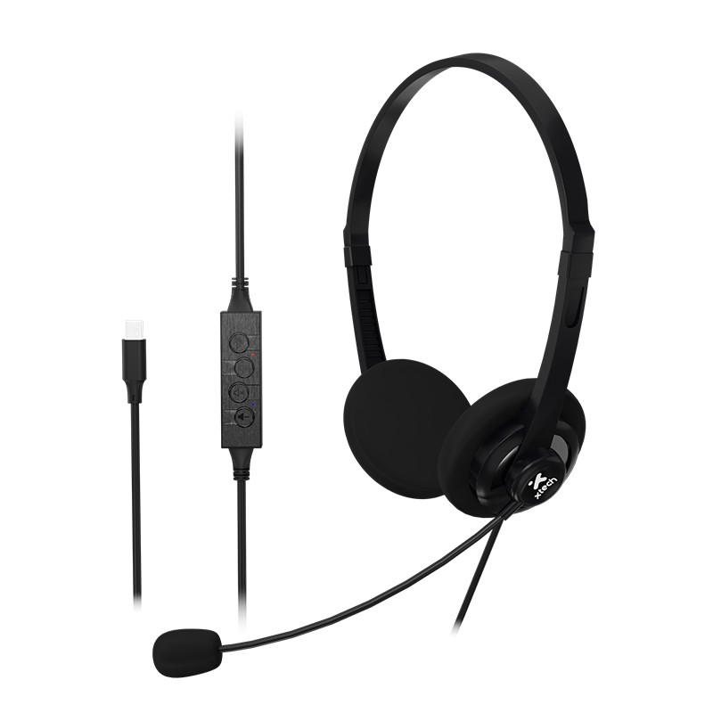 Auriculares Xtech XTH-245 con micrófono alámbrico USB-C