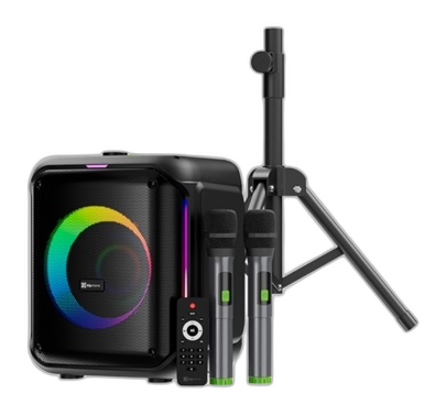 Klip Xtreme - Speaker system - Black - tripod with 2 mics
