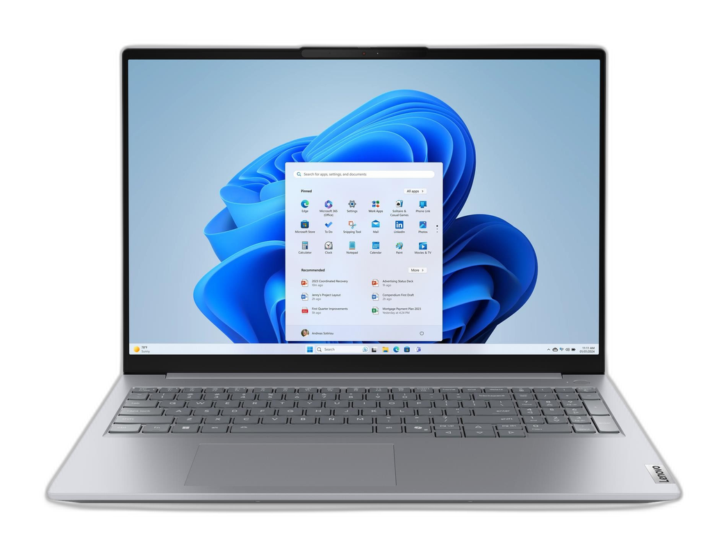 Lenovo ThinkBook 16 G9 IRL Intel Core 5 210H Portátil 40,6 cm (16") WUXGA 16 GB DDR5-SDRAM 512 GB SSD Wi-Fi 6 (802.11ax) Windows 11 Pro Gris Español