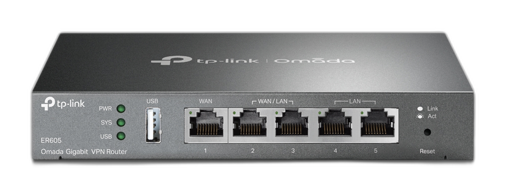 TP-Link Omada ER605 router Gigabit Ethernet Negro