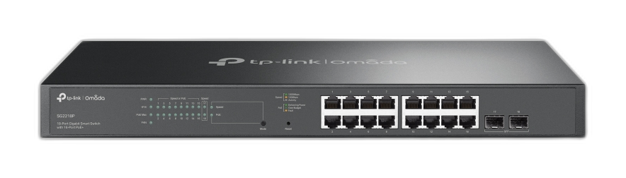 TP-Link Omada SG2218P switch Gestionado L2/L2+ Gigabit Ethernet (10/100/1000) Energía sobre Ethernet (PoE) 1U Negro