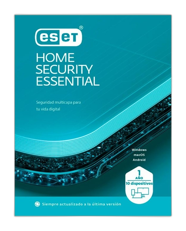 Antivirus ESET Home Security Essential 1 año 10 dispositivos