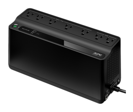 APC BE600M1-LM sistema de alimentación ininterrumpida (UPS) 0,6 kVA 330 W 7 salidas AC