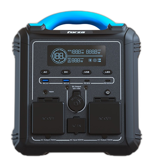 Battery backup Forza Titan Series 700 Watt AC 110/120 V 2AC/8DC 3.75V