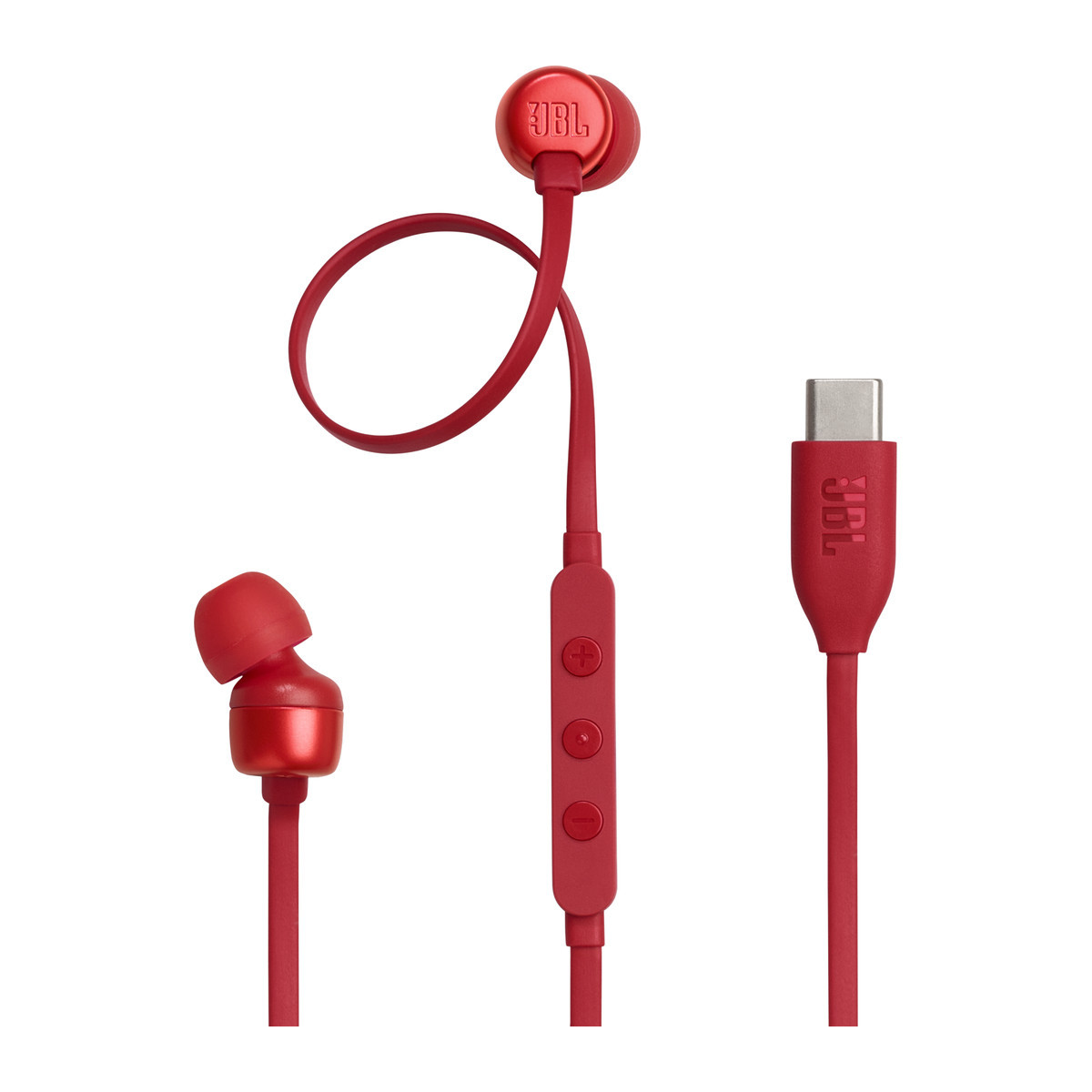 Audífonos con cable USB-C JBL Tune 310C Rojo