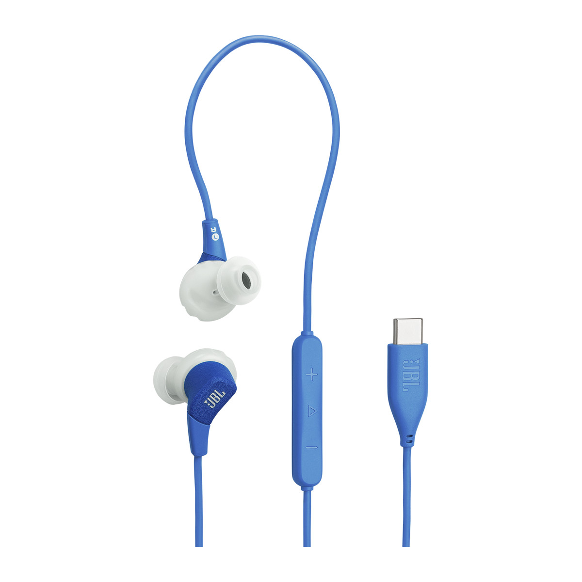 Audífonos deportivos con cable JBL Endurance Run 3 USB-C Azul