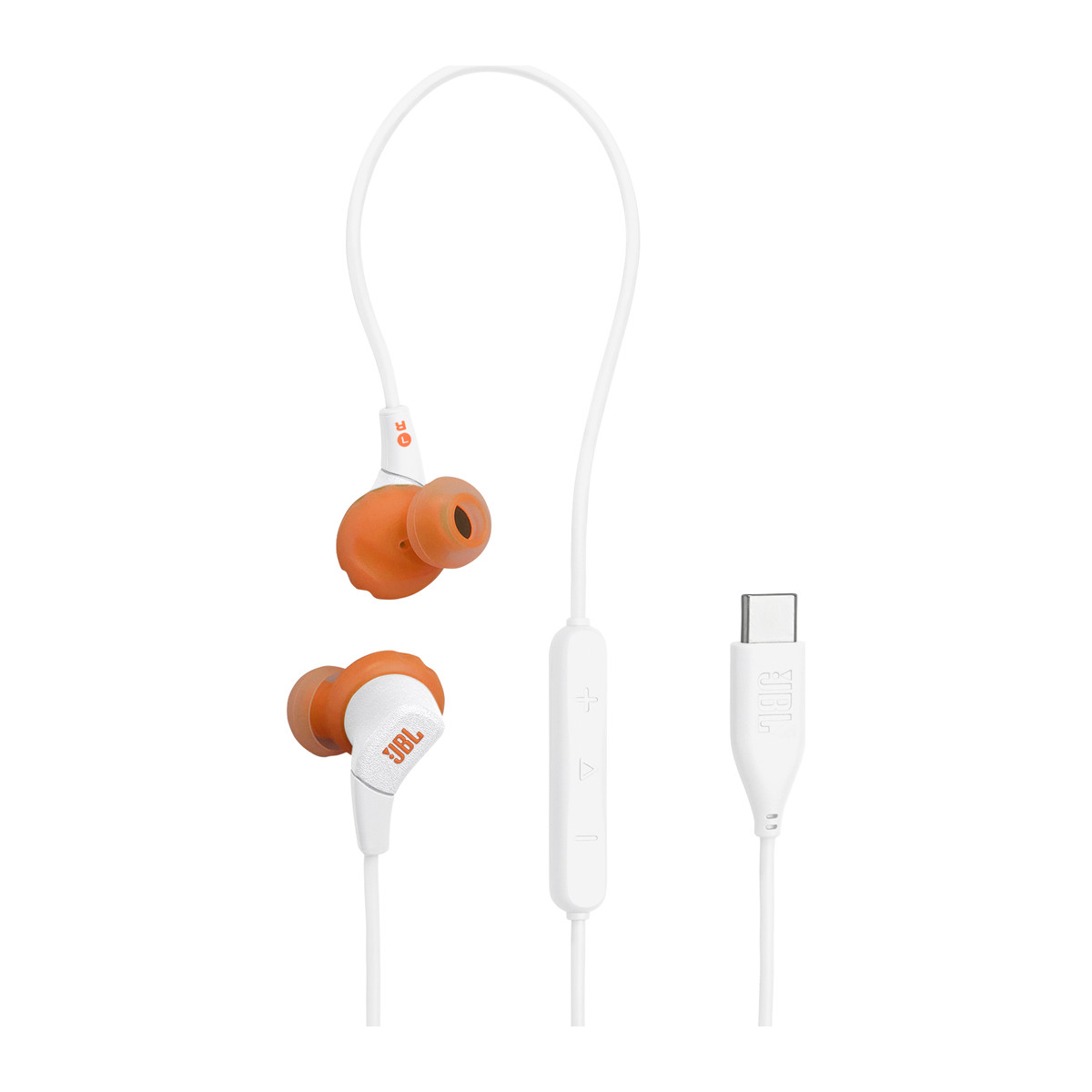 Audífonos deportivos con cable JBL Endurance Run 3 USB-C Blanco