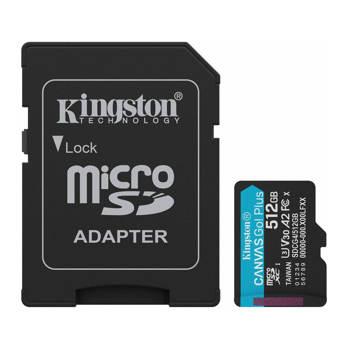 Tarjeta microSDXC Kingston Canvas Go Plus Gen4 512 GB