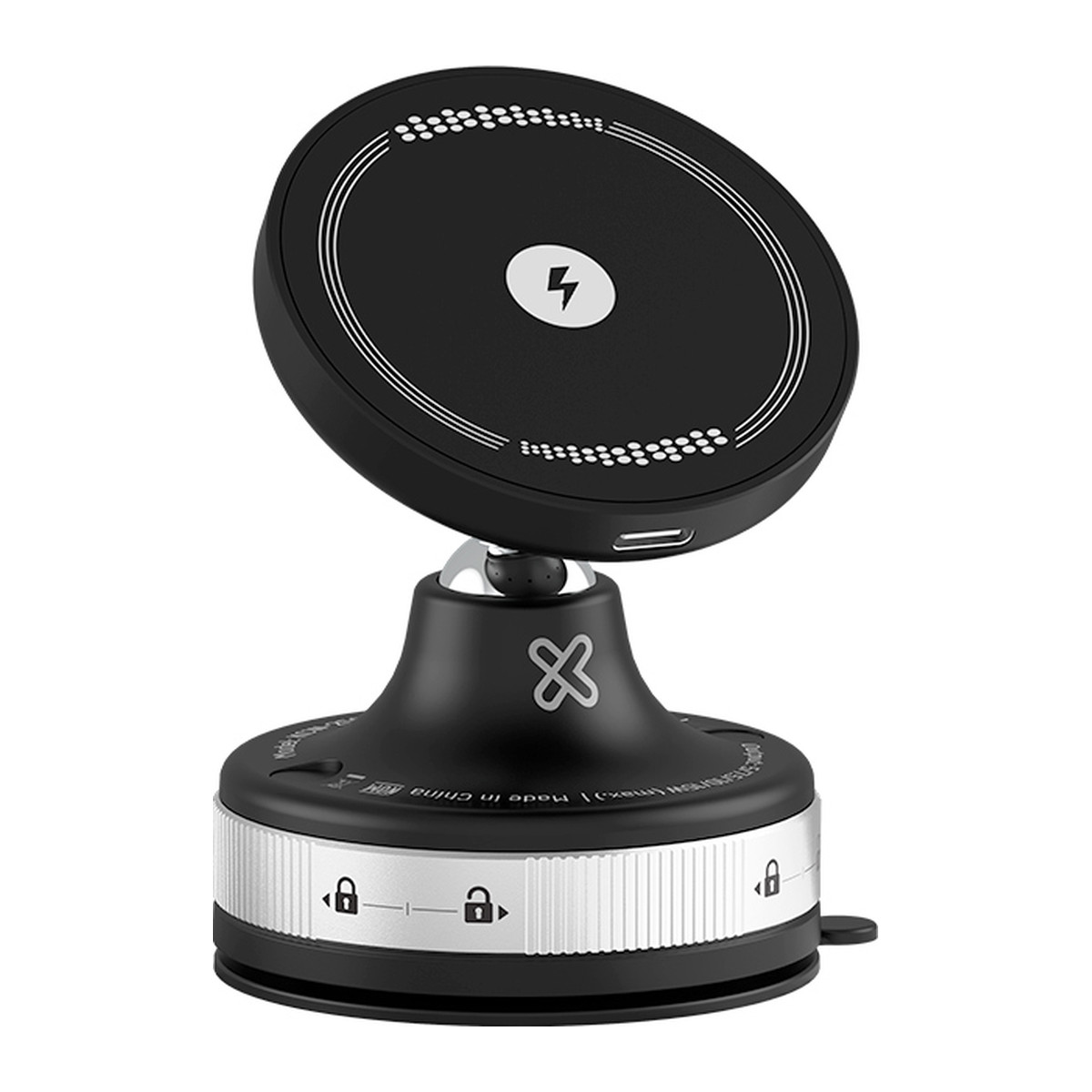 Cargador inalámbrico para auto con soporte Klip Xtreme PowerCar Dock 15 W