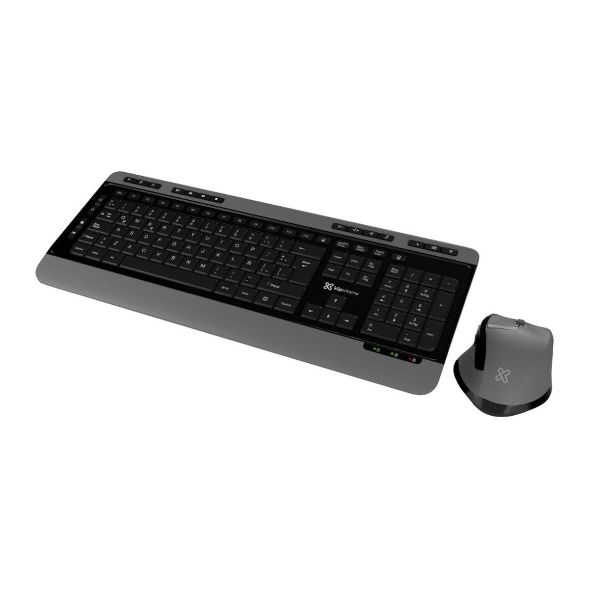 Teclado y ratón inalámbricos Klip Xtreme KBK-520 Negro