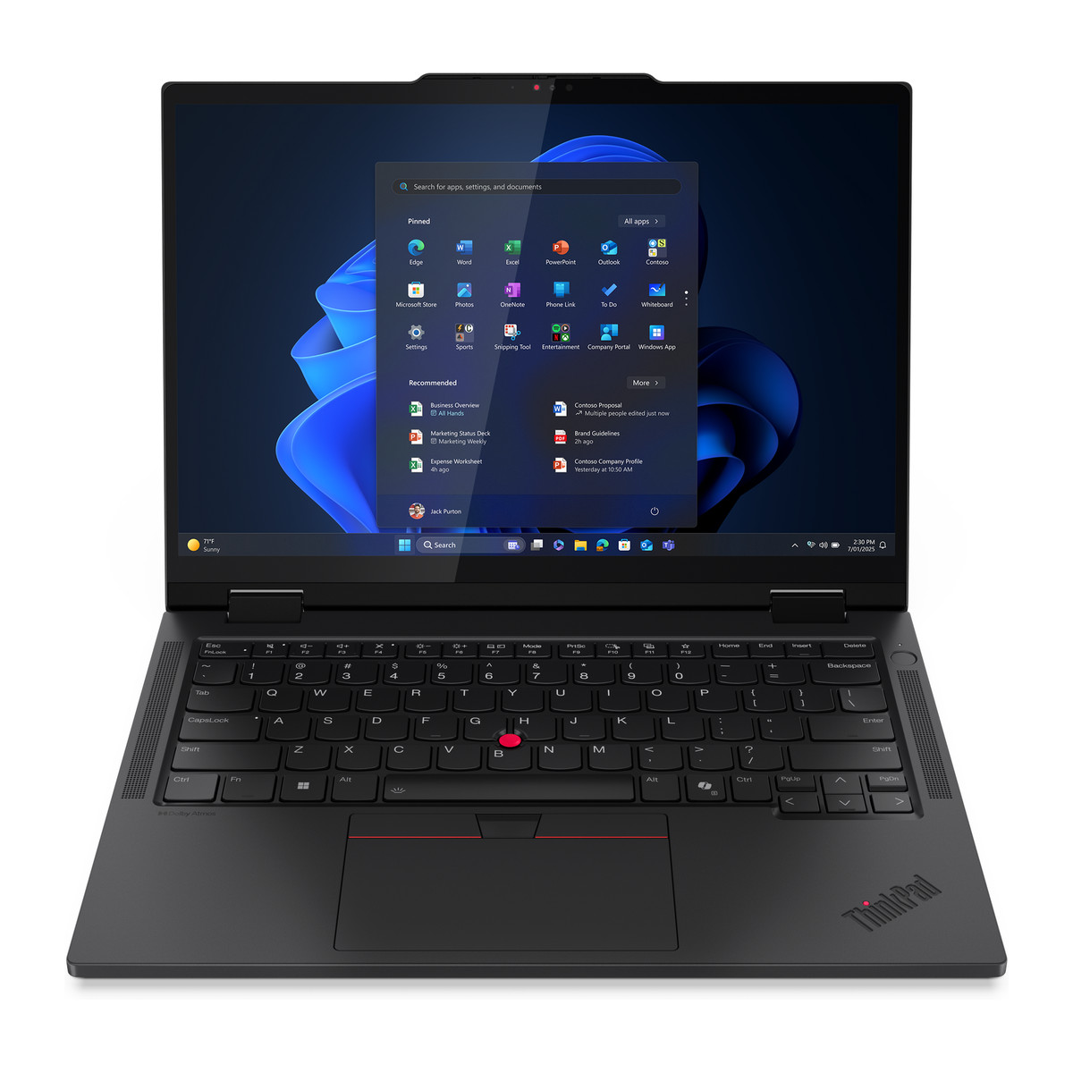Laptop Lenovo ThinkPad T14s 2 en 1 Gen 1 14" táctil Intel Core Ultra 7 255H 32GB RAM 512GB SSD Windows 11 Pro Negro