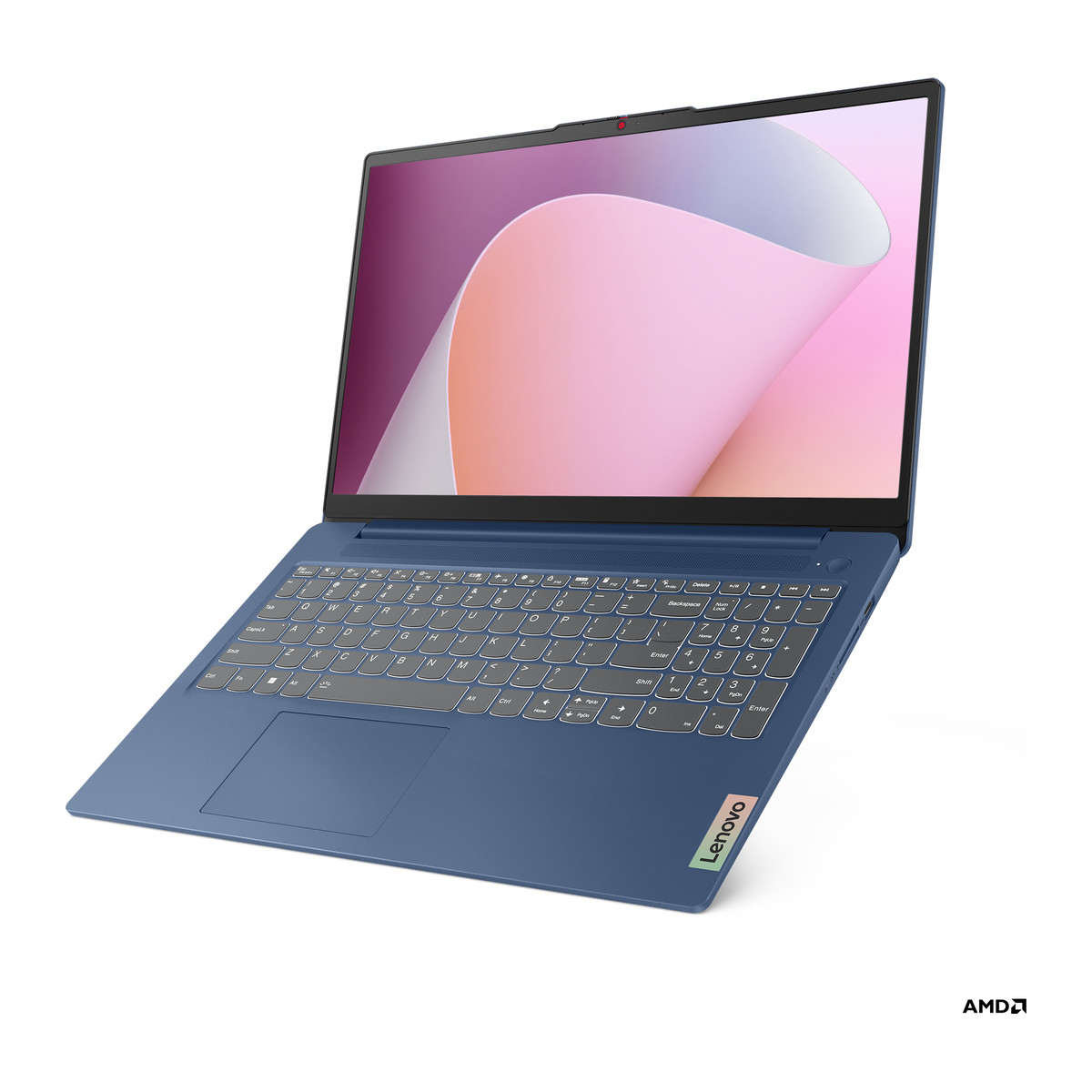 Laptop Lenovo IdeaPad Slim 3 15ABR8 15.6" táctil Ryzen 7 7730U 16GB 512GB Azul abismo Teclado inglés