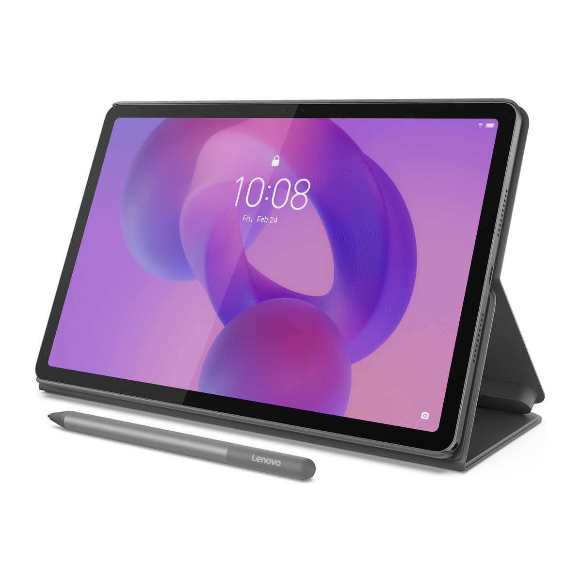 Tablet Lenovo Idea Tab 11" Dimensity 6300 4GB 128GB Gris luna con lápiz y funda