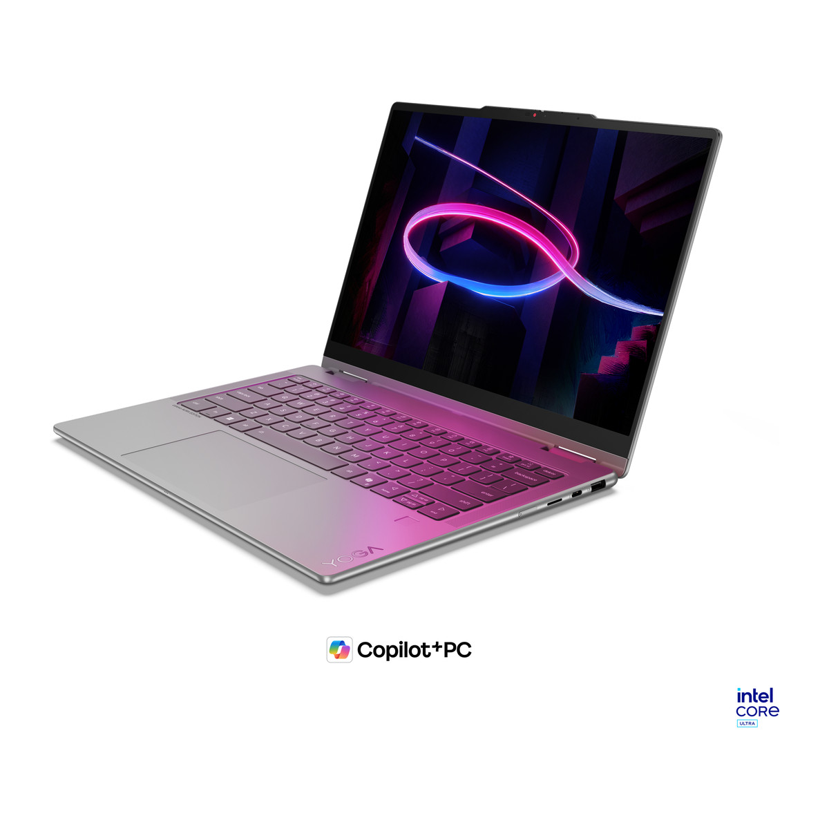 Laptop Lenovo Yoga 7 2 en 1 14IPH11 14" OLED táctil Core Ultra 7 355 24GB 512GB Gris luna Teclado inglés