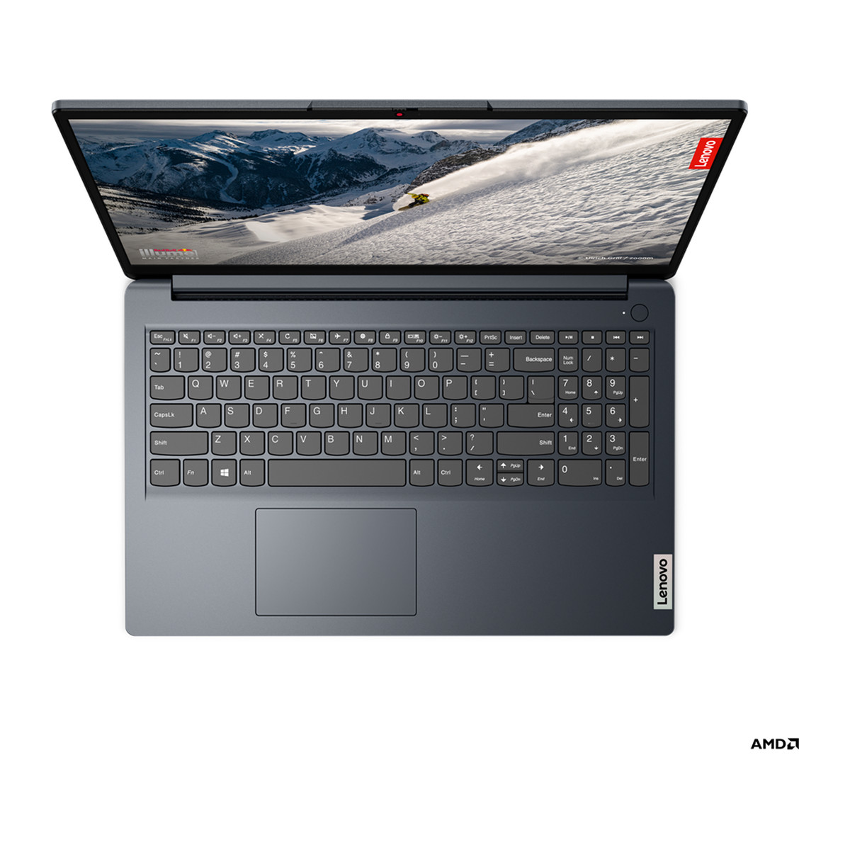 Laptop Lenovo IdeaPad 1 15AMN7 15.6" Ryzen 5 7520U 8GB 256GB Azul abismo Teclado inglés