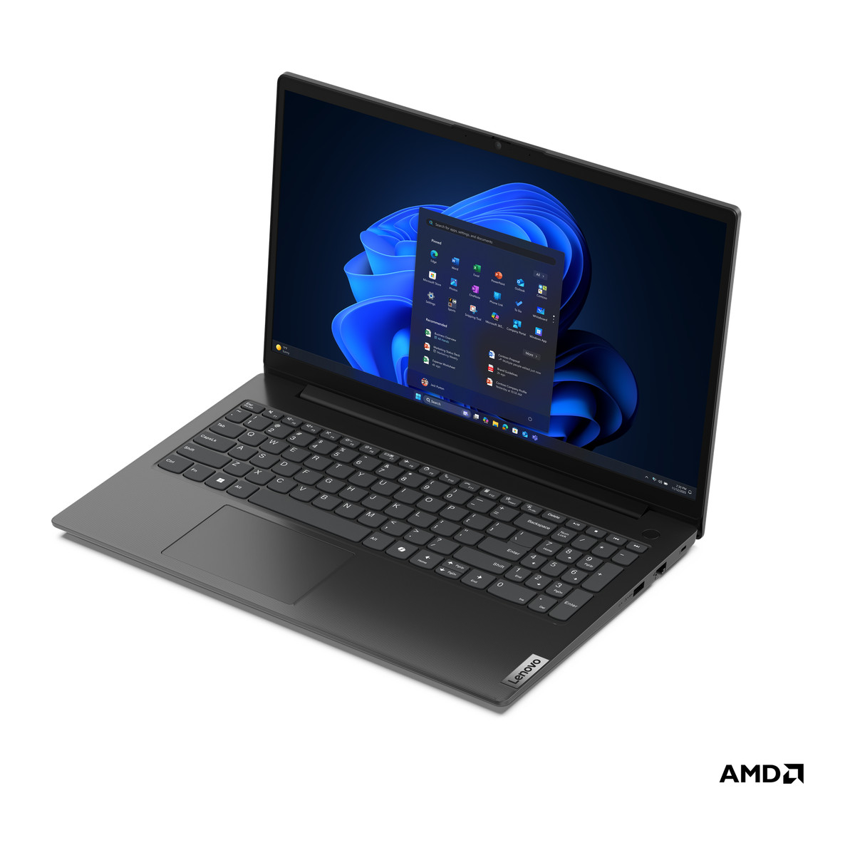 Laptop Lenovo V15 G6 15.6" Ryzen 5 150 8GB 256GB Negro Teclado inglés