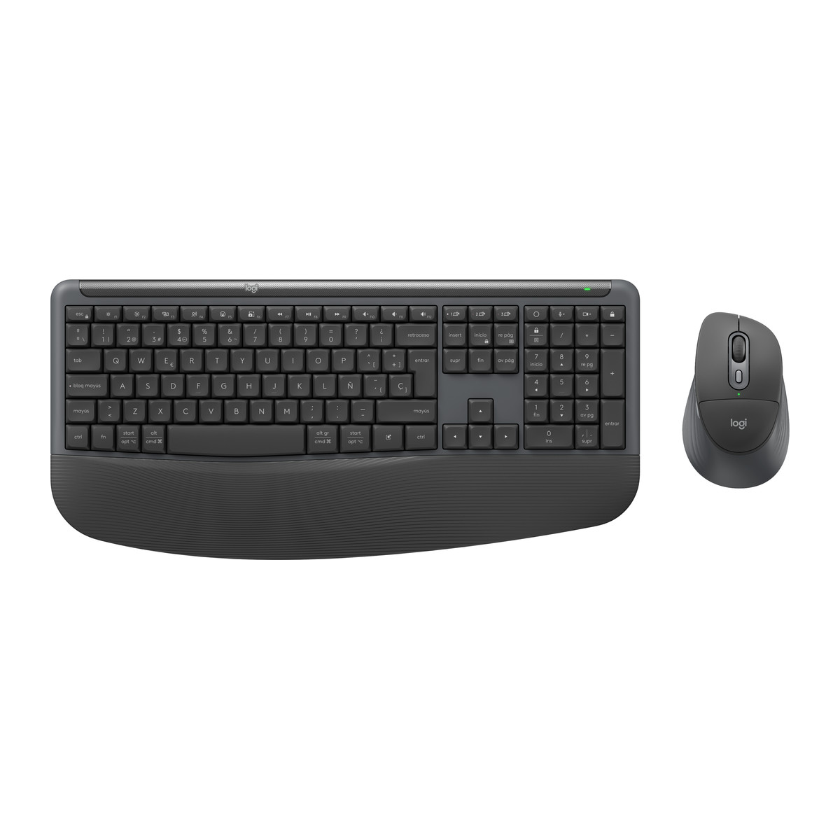 Teclado y mouse inalámbricos Logitech Signature Comfort Plus MK880 Grafito