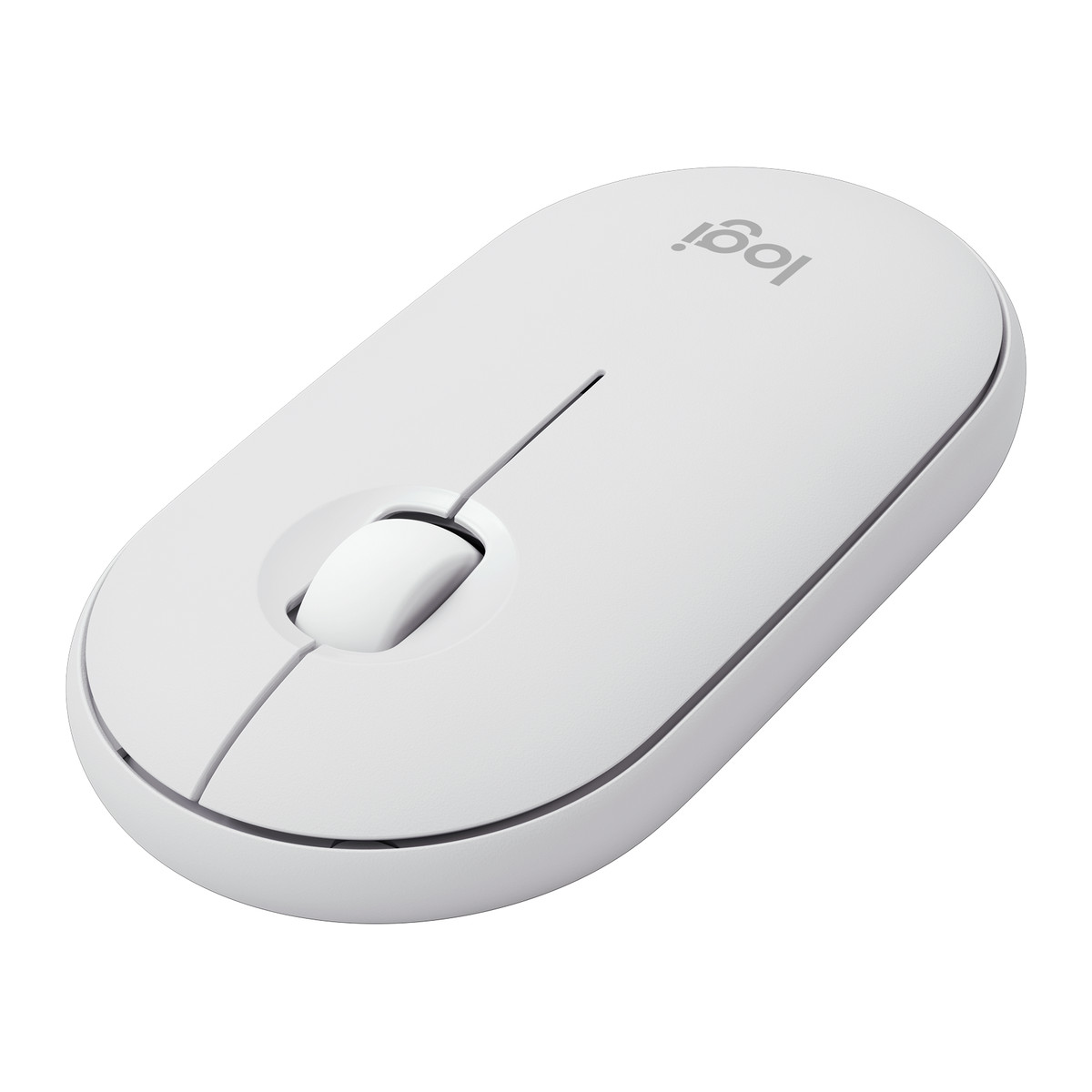 Mouse inalámbrico Logitech Pebble Mouse 2 M350s Blanco