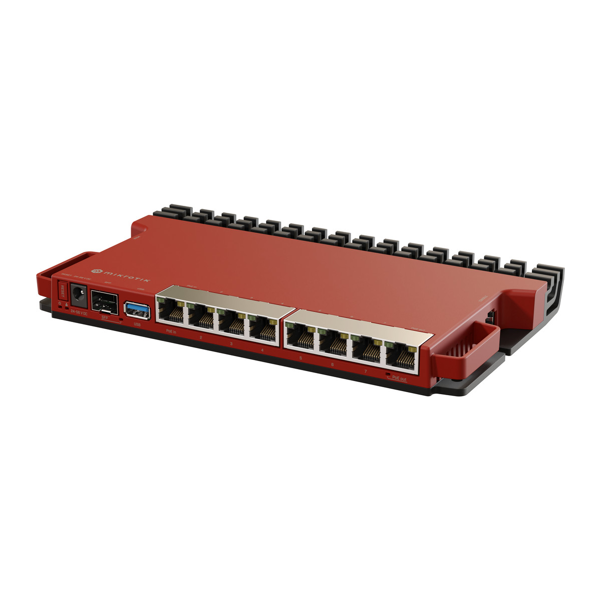 Router MikroTik L009UiGS-RM con 8 puertos Gigabit y SFP 2.5G para rack