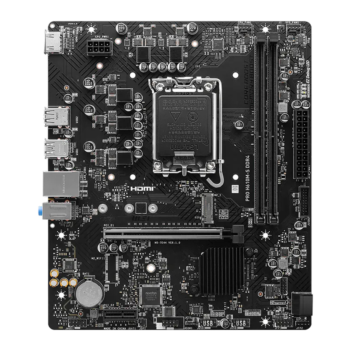 Tarjeta madre MSI PRO H610M-S DDR4 micro ATX LGA1700