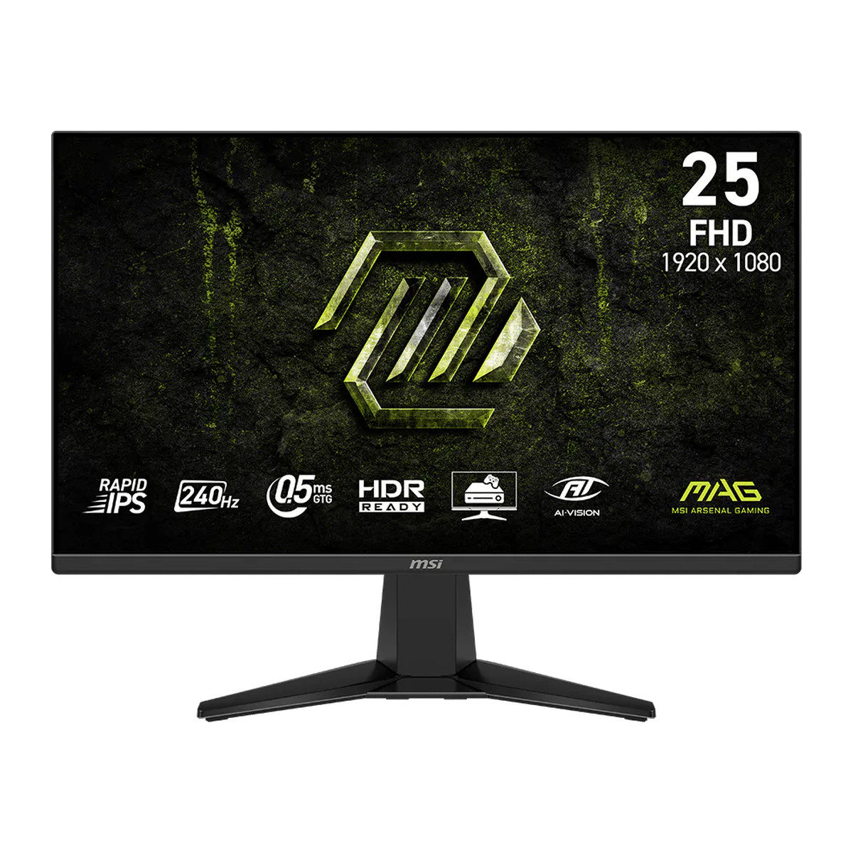 Monitor gamer MSI MAG 255F X24 24.5" FHD 240 Hz Rapid IPS