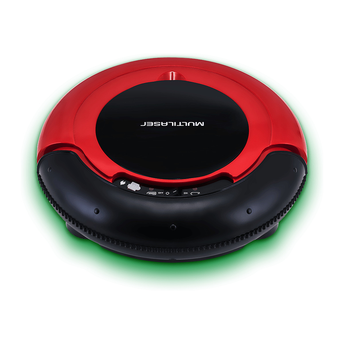 Aspiradora robot Multilaser Mars HO041 3 en 1 bivolt Rojo y negro
