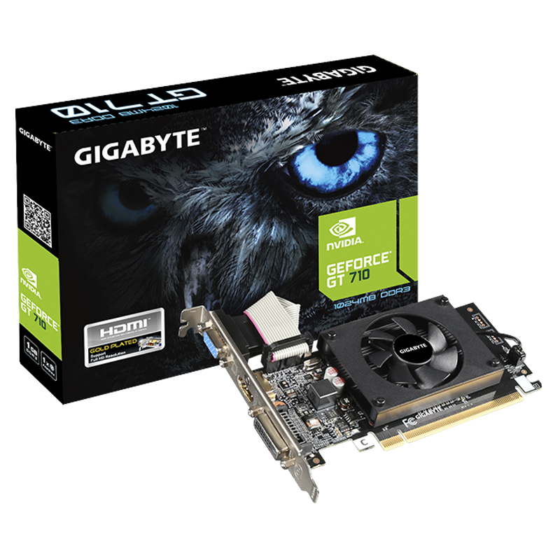 Tarjeta de vídeo Gigabyte GeForce GT 710 2GB DDR3 PCIe 2.0