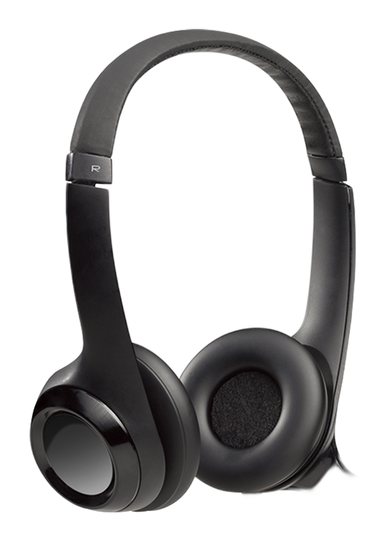 Audífonos Logitech H390 USB con micrófono negro