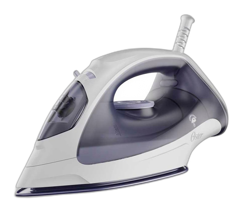 Plancha Oster a vapor suela antiadherente morada
