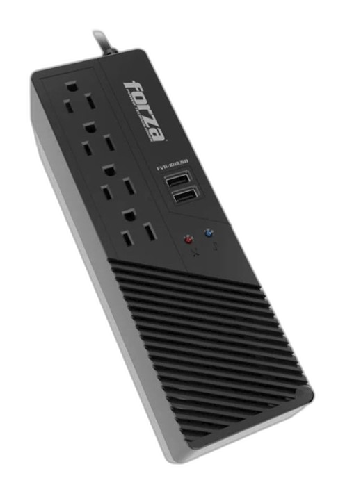Regulador de voltaje Forza FVR-1011USB 1000VA 500W 4 salidas