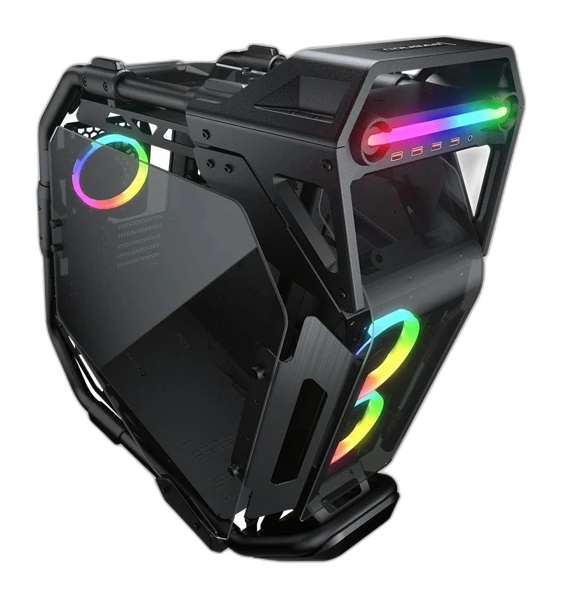 Gabinete Cougar Cratus RGB media torre ATX negro
