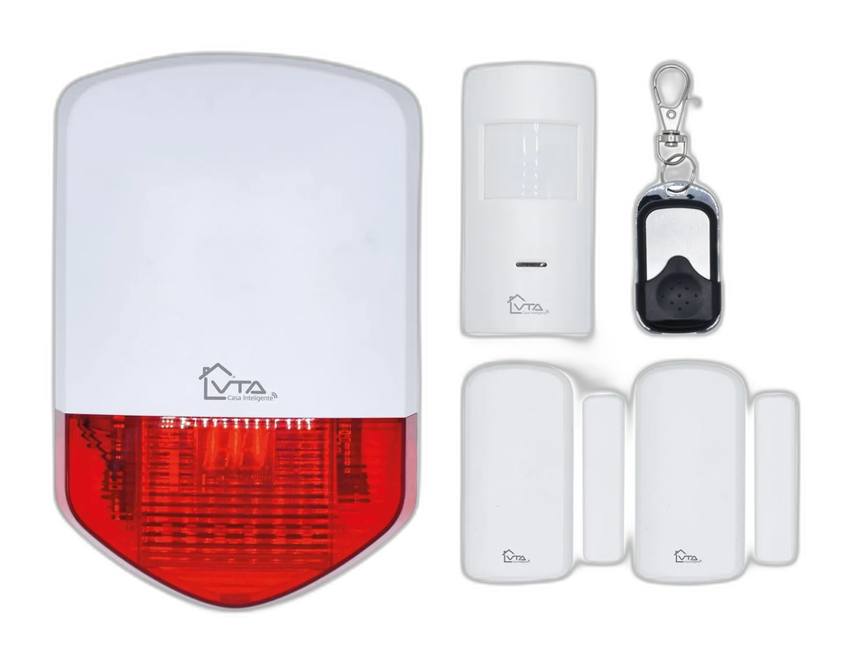 Set de alarma VTA+ con sirena y 3 sensores Wi-Fi