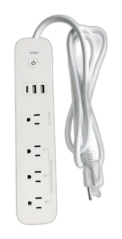 Regleta inteligente VTA+ Energy multitoma 4 salidas 1.5 metros Wi-Fi