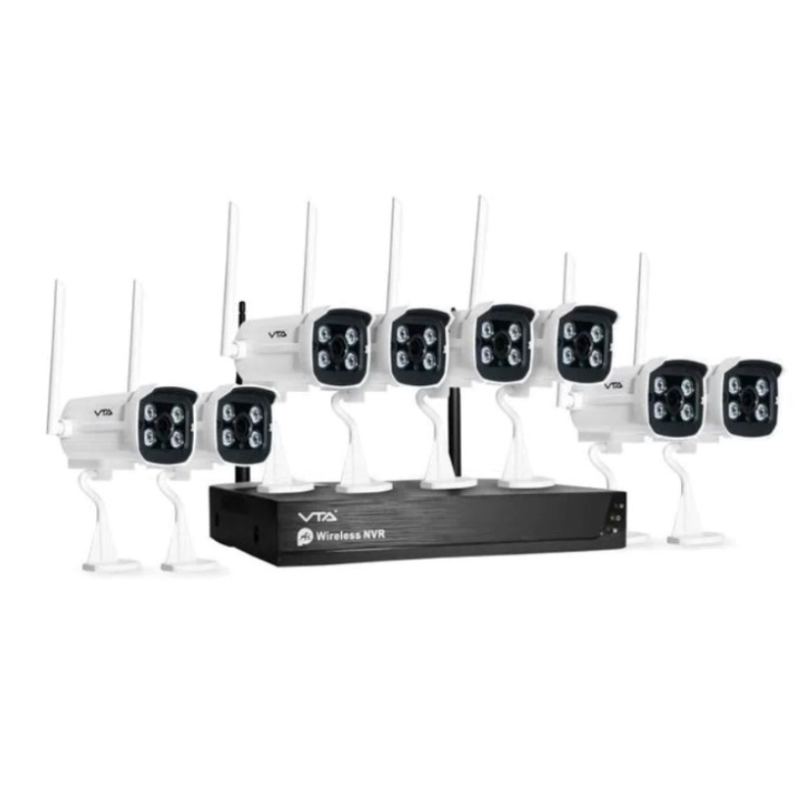 Sistema de video seguridad VTA+ DVR inalámbrico 1TB 8 cámaras 1080P